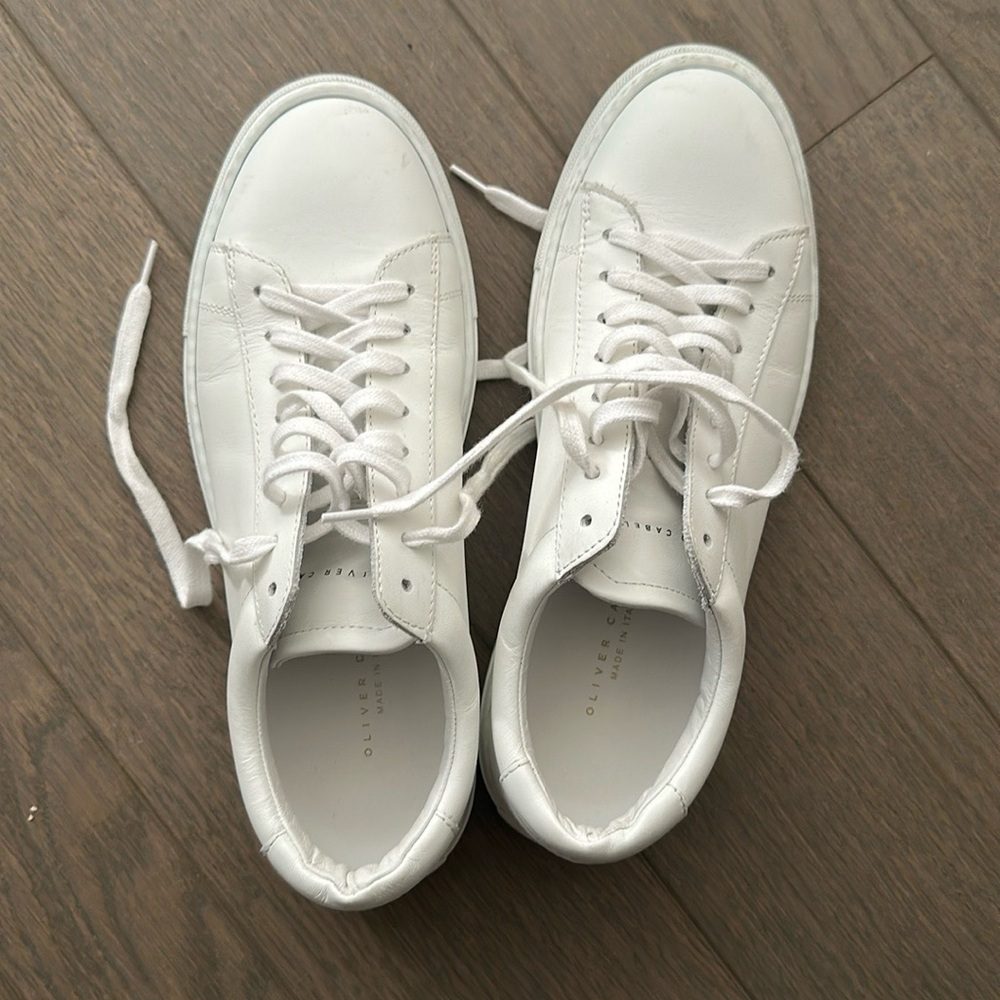 Oliver Cabell Women’s White Leather Sneakers
